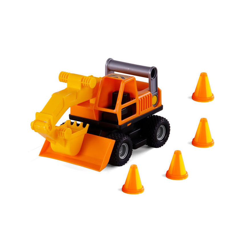 Cavallino grip graafmachine met rubberbanden, 29cm