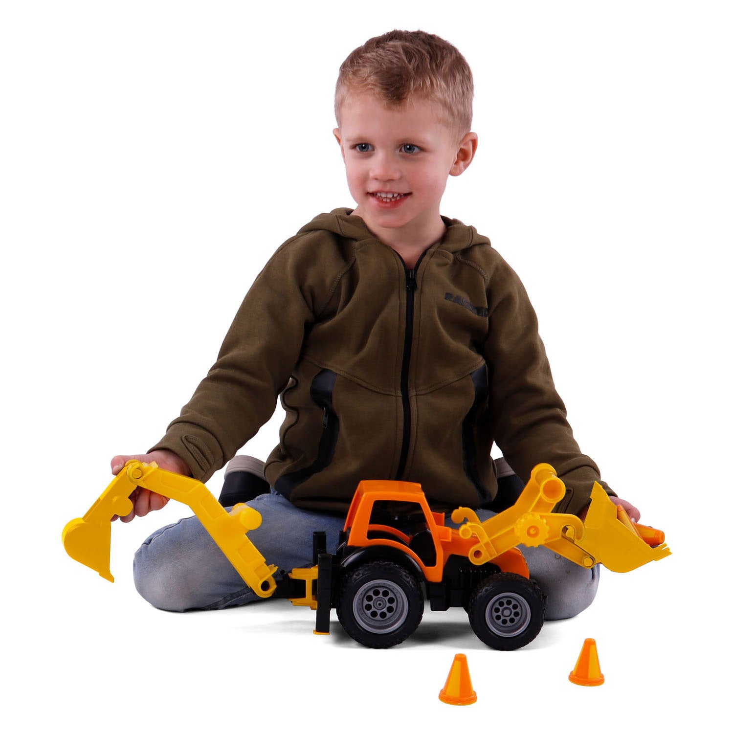 Cavallino Greifer-Baggertraktor mit Gummiverstärkungen, 38,5 cm