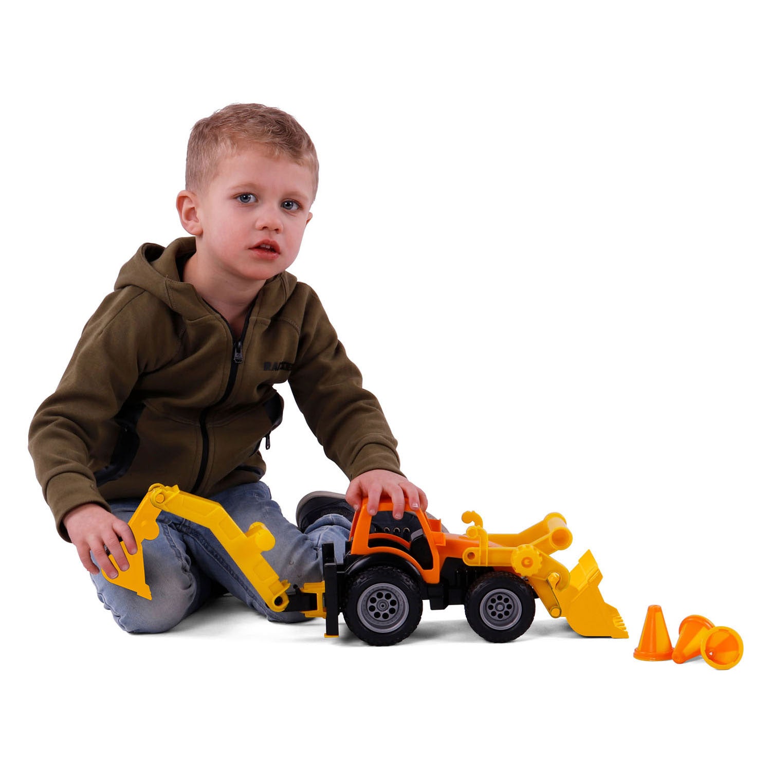 Cavallino Greifer-Baggertraktor mit Gummiverstärkungen, 38,5 cm