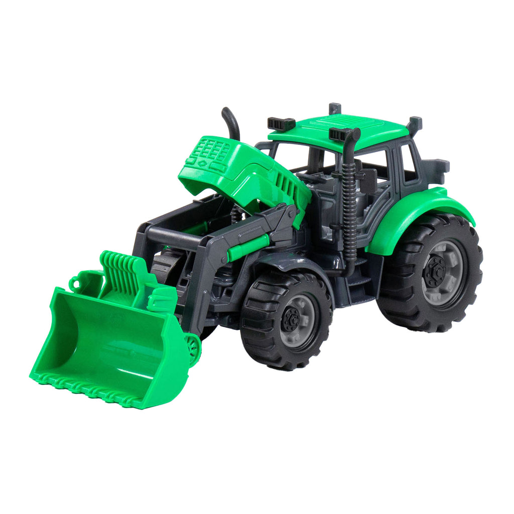 Cavallino-Traktor mit Schaufel, grün, Maßstab 1:32
