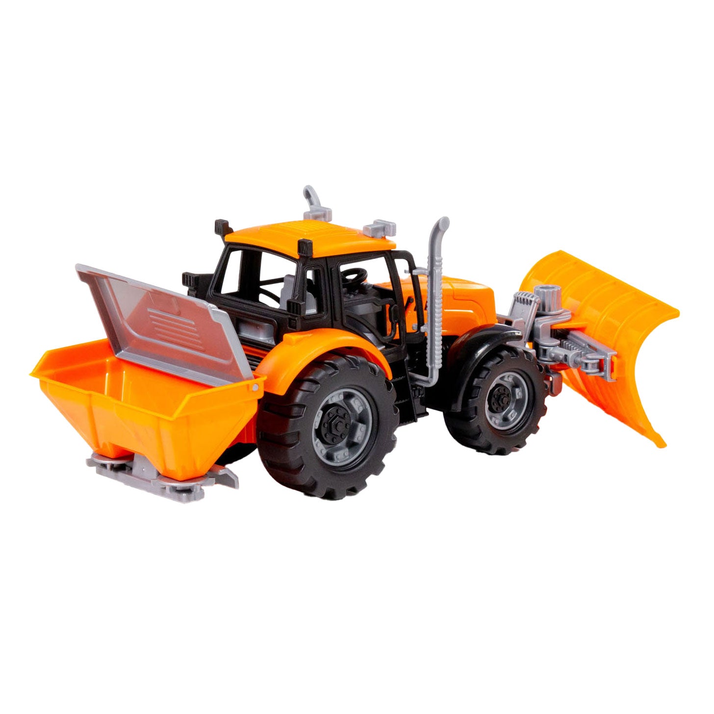 Cavallino -Traktor mit Schneeteam Gelb, Skala 1:32