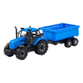 Cavallino-Traktor mit Kippanhänger, blau, Maßstab 1:32