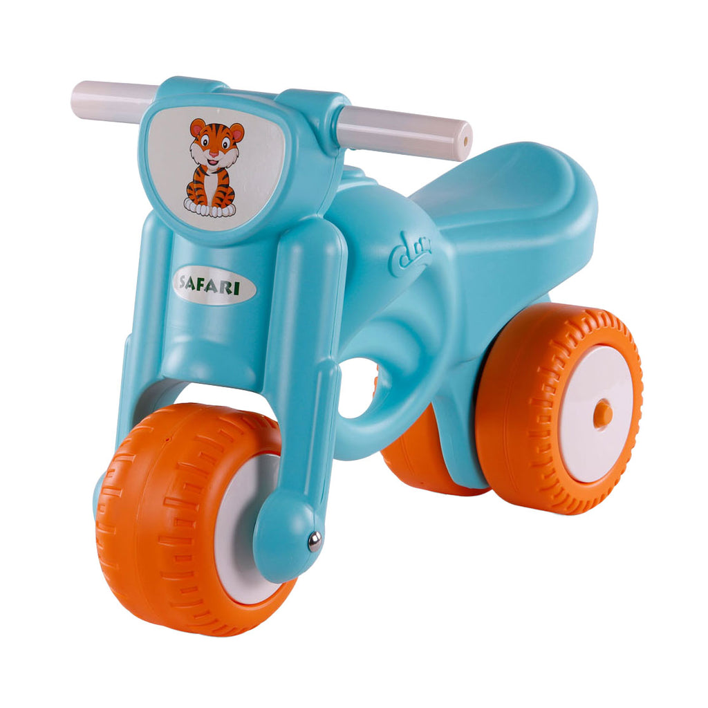 Cavallino safari motor blauw loopfiets