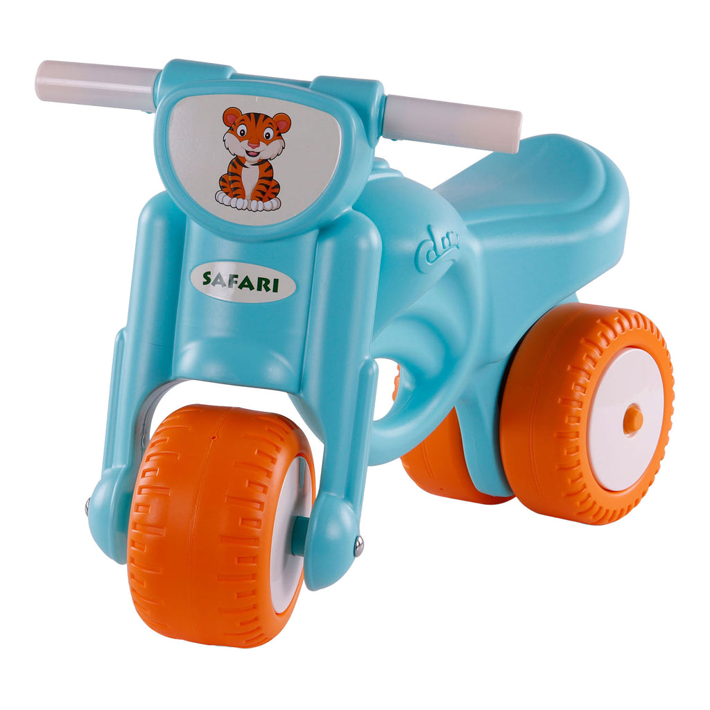 Cavallino safari motor blauw loopfiets