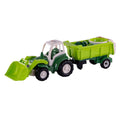 Cavallino xl tractor groen met kiep- aanhangwagen en emmerset, 9dlg.
