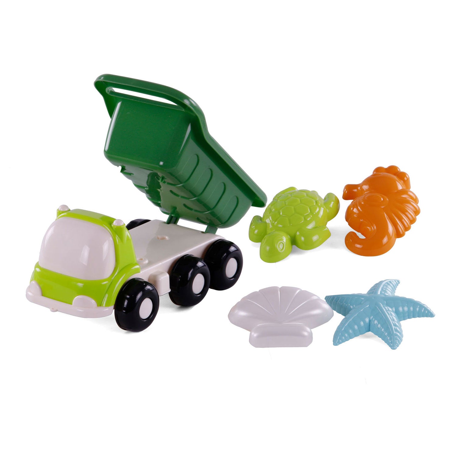 Cavallino Strandkipper mit 4 Sandformen grün