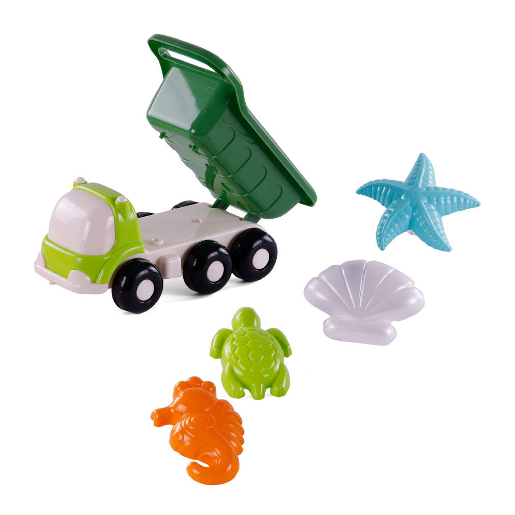 Cavallino Strandkipper mit 4 Sandformen grün
