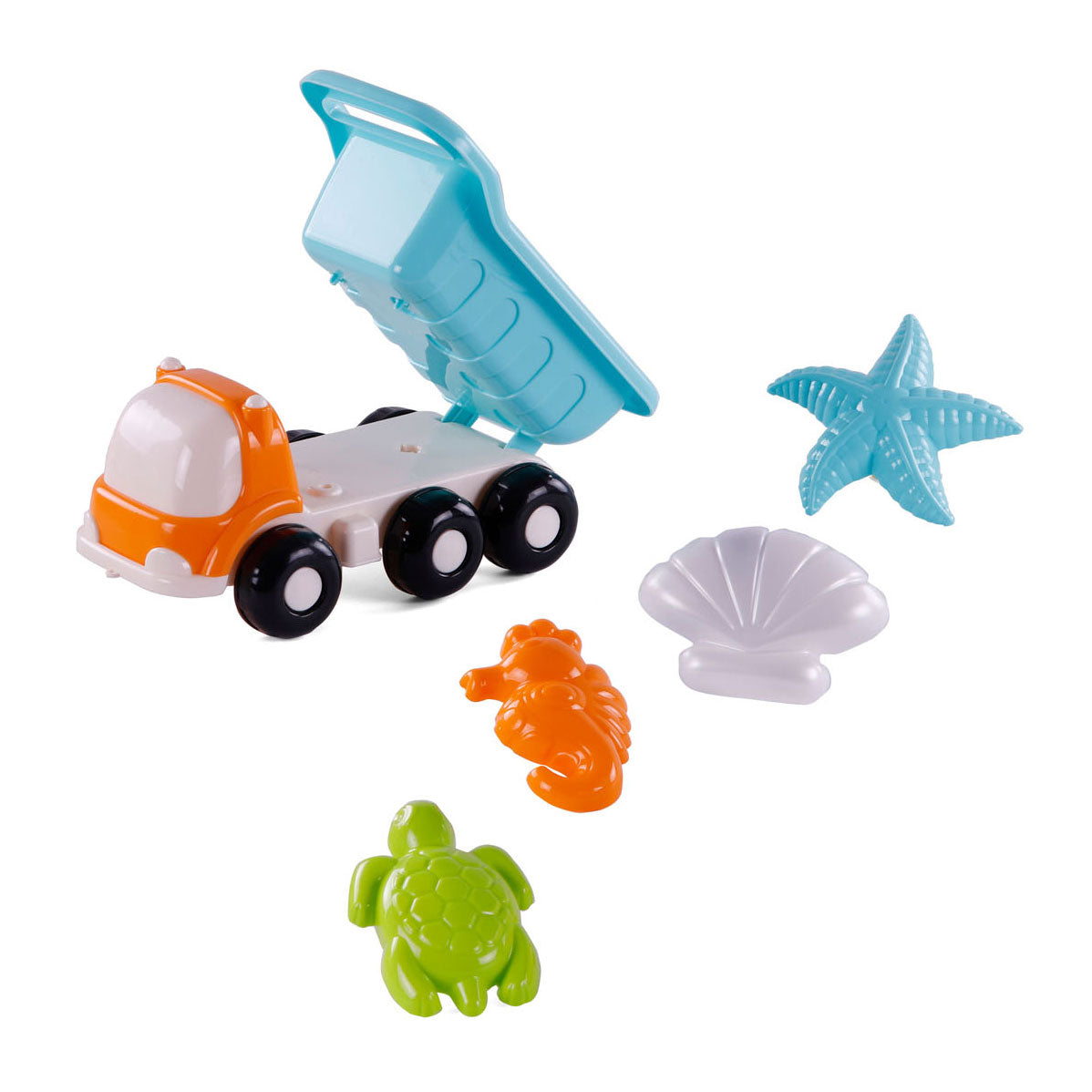 Cavallino Strandkipper mit 4 Sandformen blau