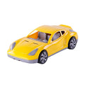 Cavallino raceauto geel, 36cm