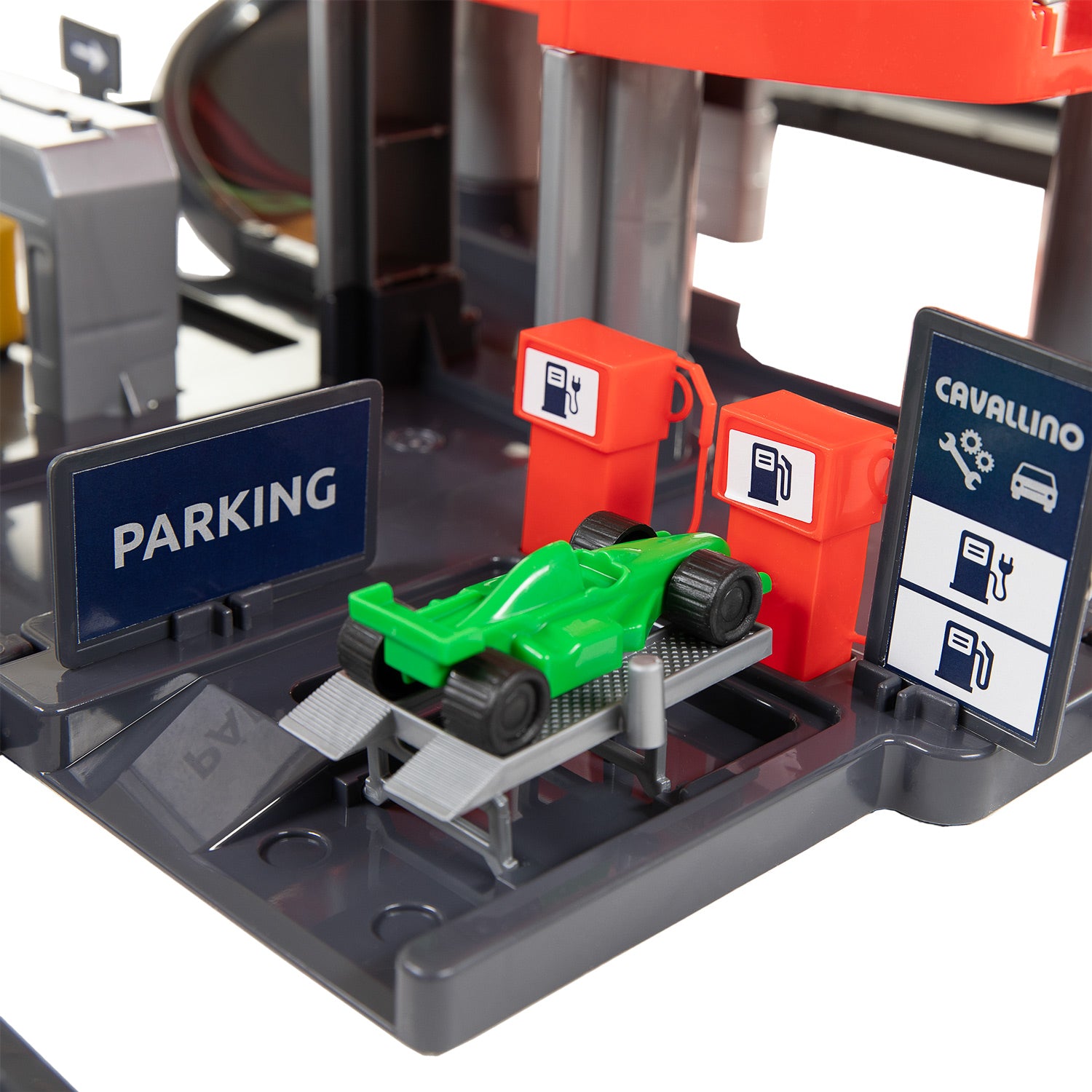 Cavallino Rennparkhaus mit 4 Etagen und Autospielset