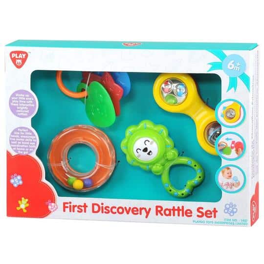 Playgo – 4 Babyspielzeuge im Geschenkset