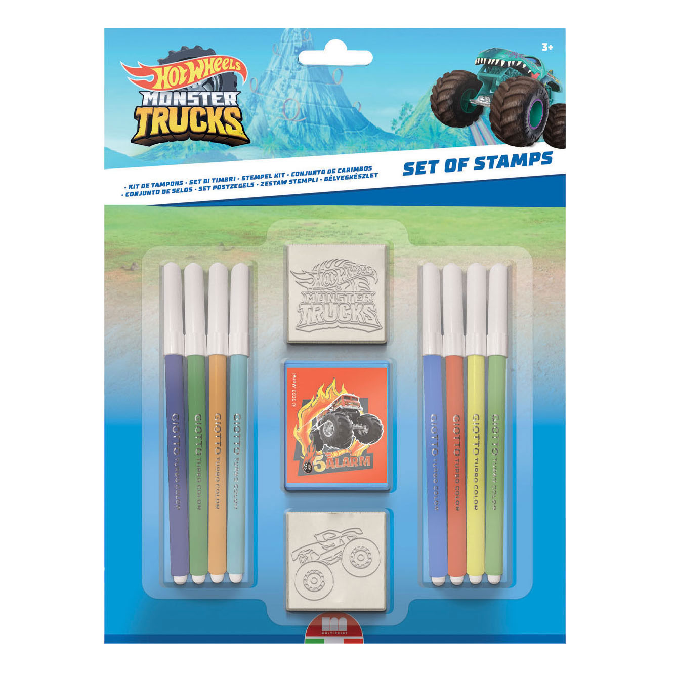 Multiprint Hot Wheels Stempelset, 11-teilig.
