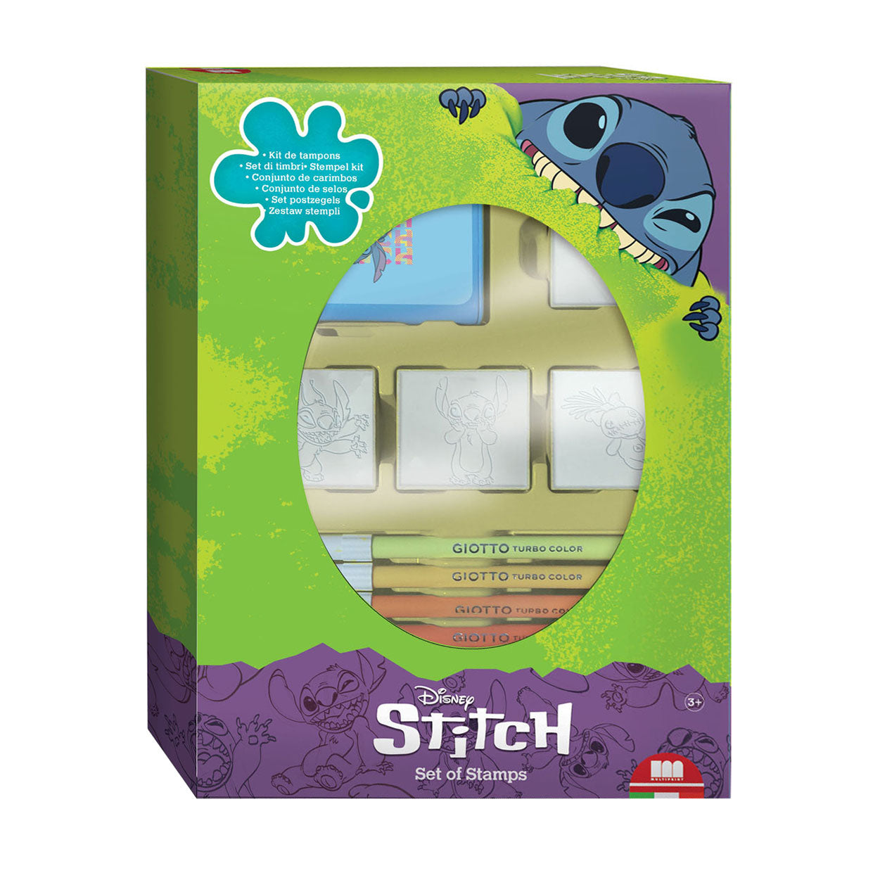Multiprint Stitch Stempelset mit 4 Stempeln