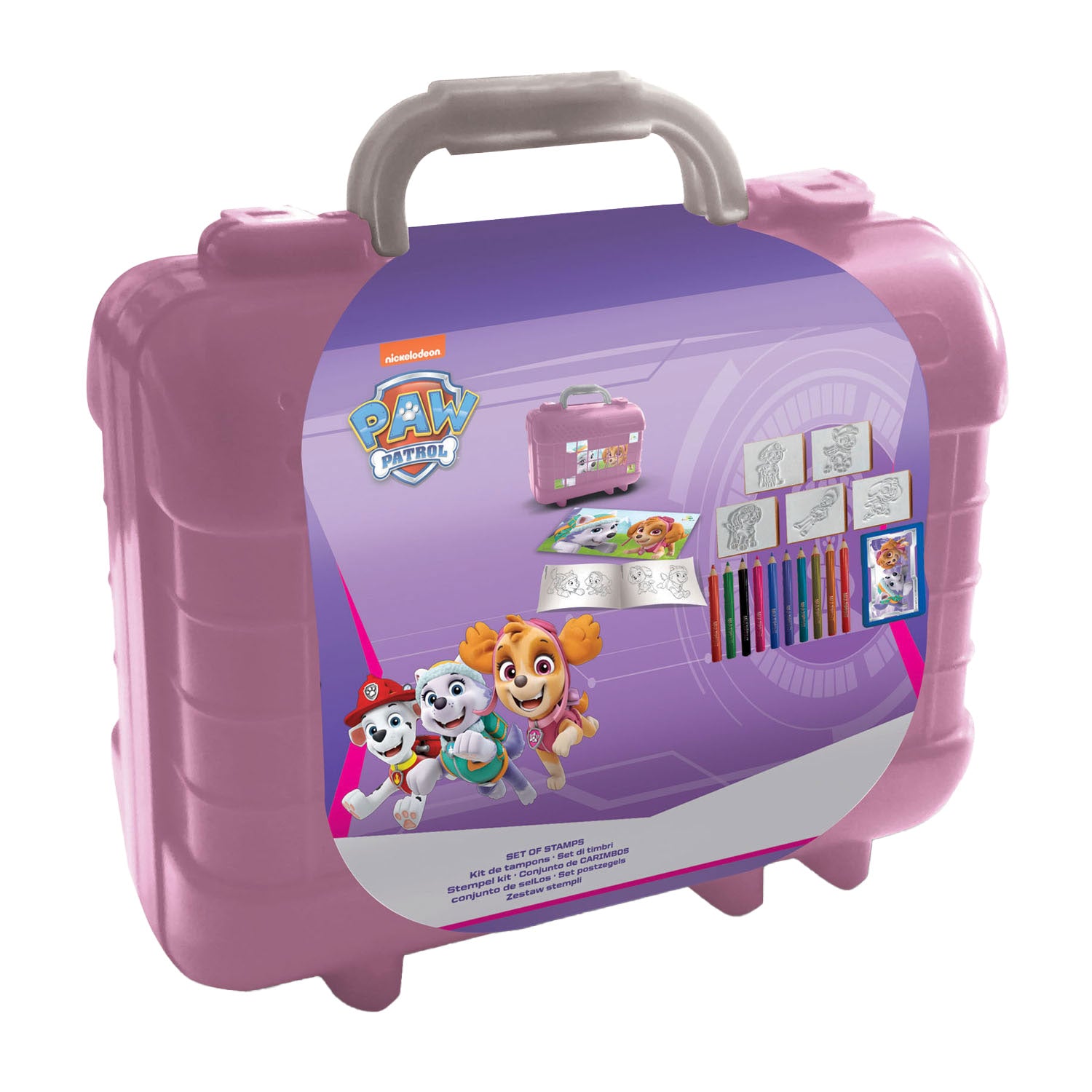 Multiprint Paw Patrol Skye Reise-Stempel- und Malset
