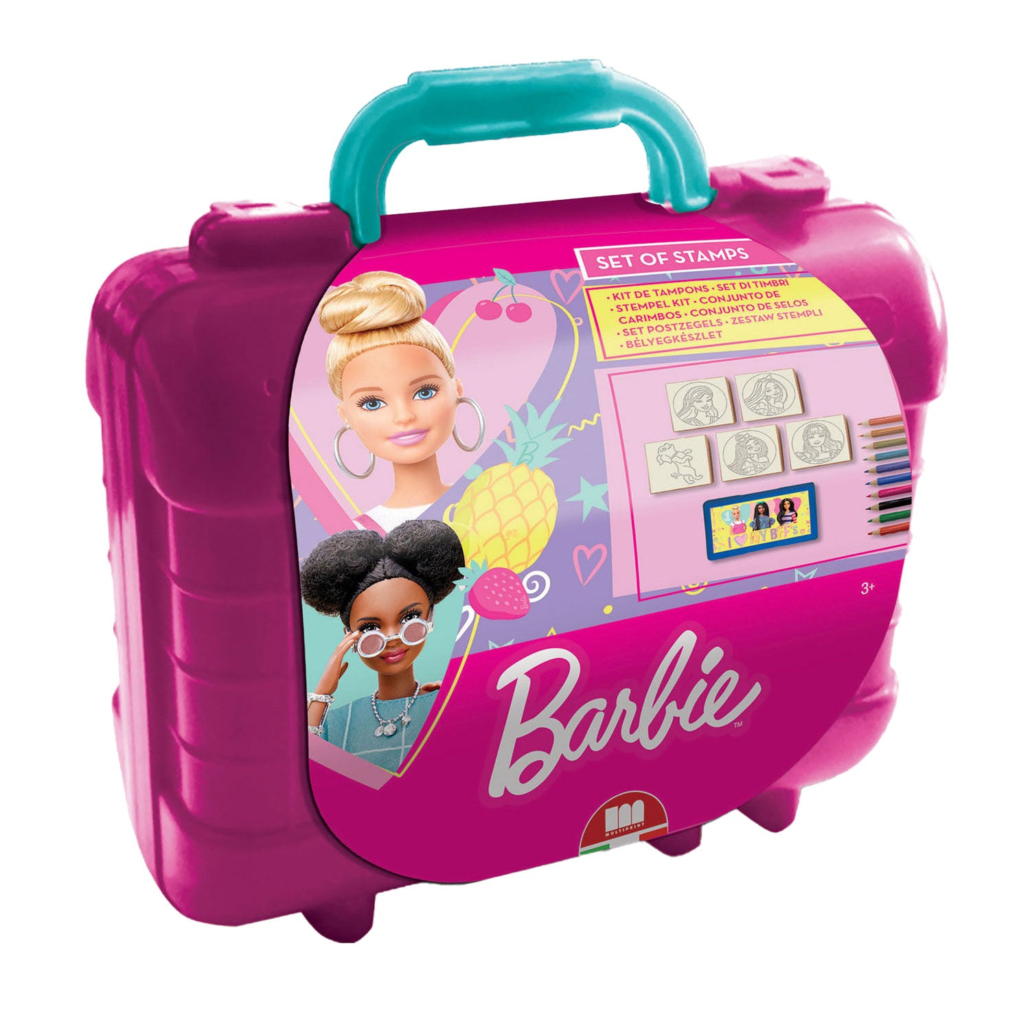 Barbie-Reisestempel- und Malset mit verschiedenen Motiven