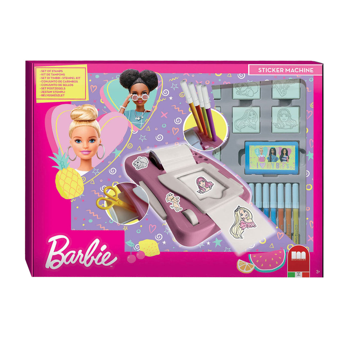 Multiprint Barbie Sticker-Maschinenset