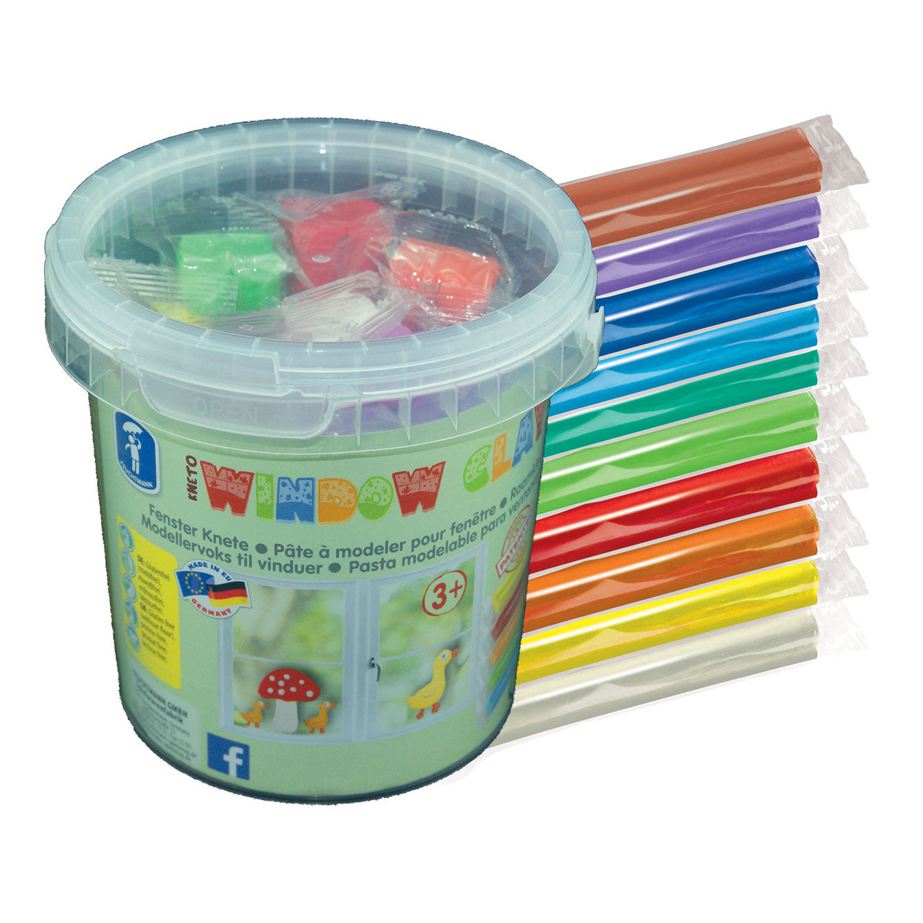 Feuchtmann Fensterlehm im Eimer, 600 g.