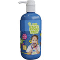 Boti Natural Gesichts-Fingerfarbe, Flasche mit Pumpe – blau, 1 l