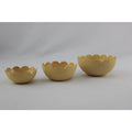 Mansion atmosphere waxinelichthouder beige set a 3