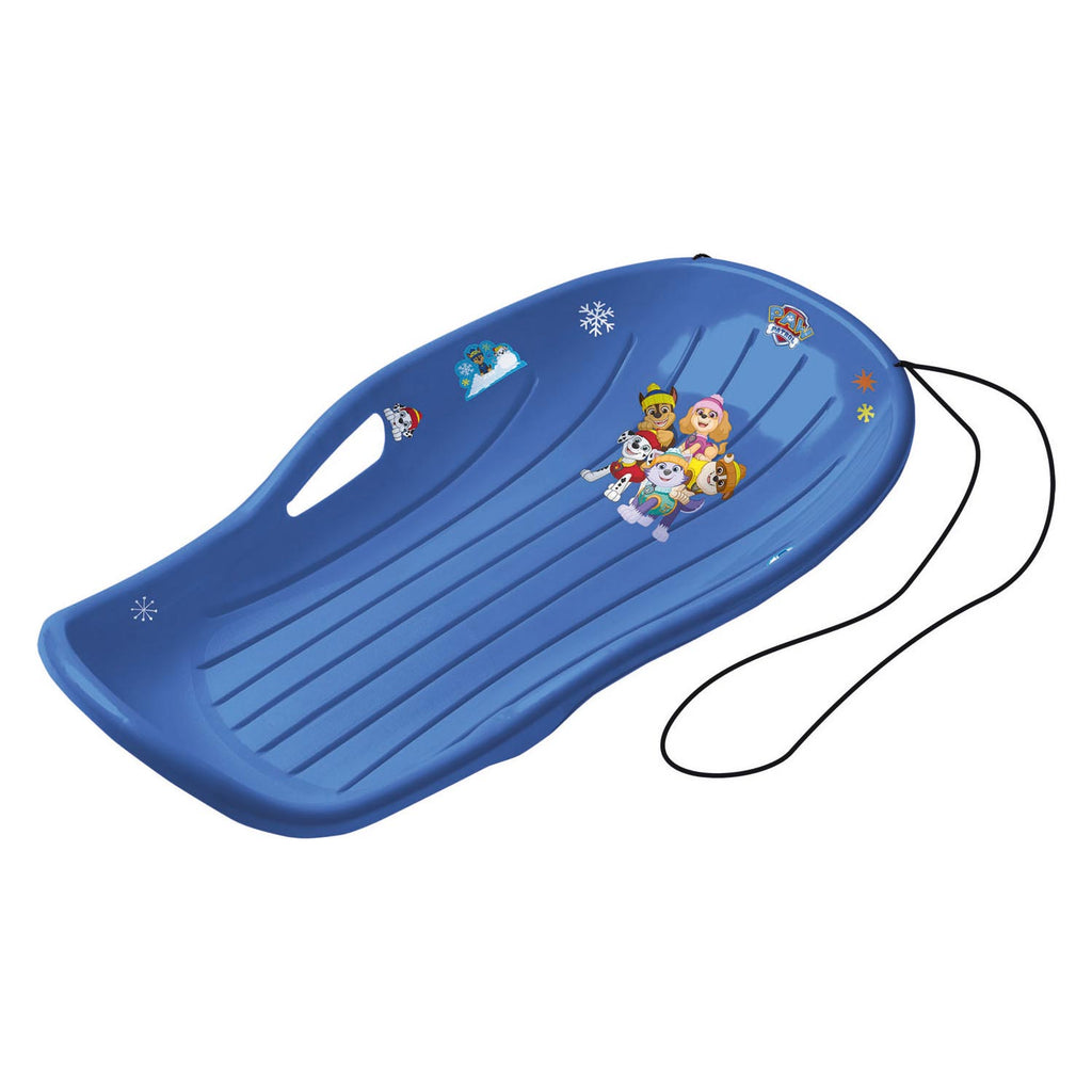 Größere Schneeschlitten, blaue Pfoten patrouillieren