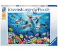 Ravensburger puzzel dolfijnen in het koraalrif - legpuzzel - 500 stukjes