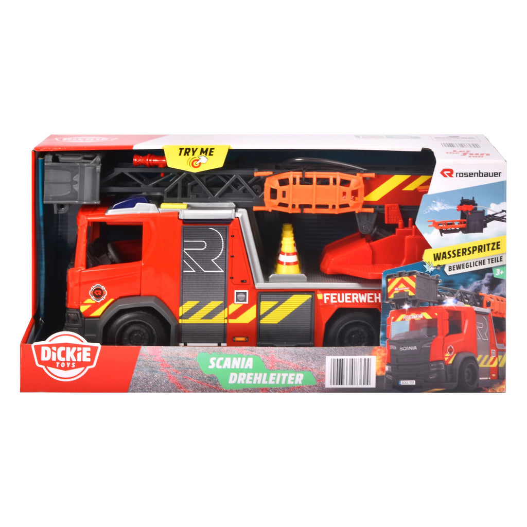 Dickie-Feuerwehrauto mit Wasserschlauch
