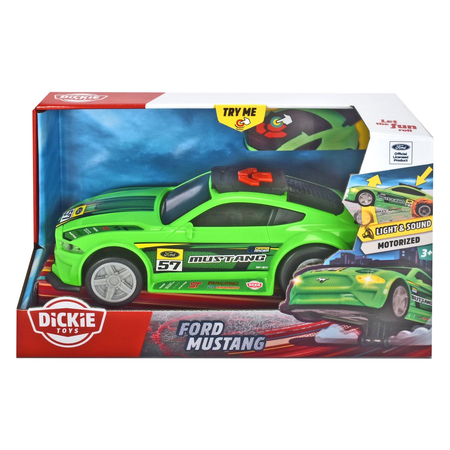 Dickie Ford Mustang Wheelie Raiders Rennwagen