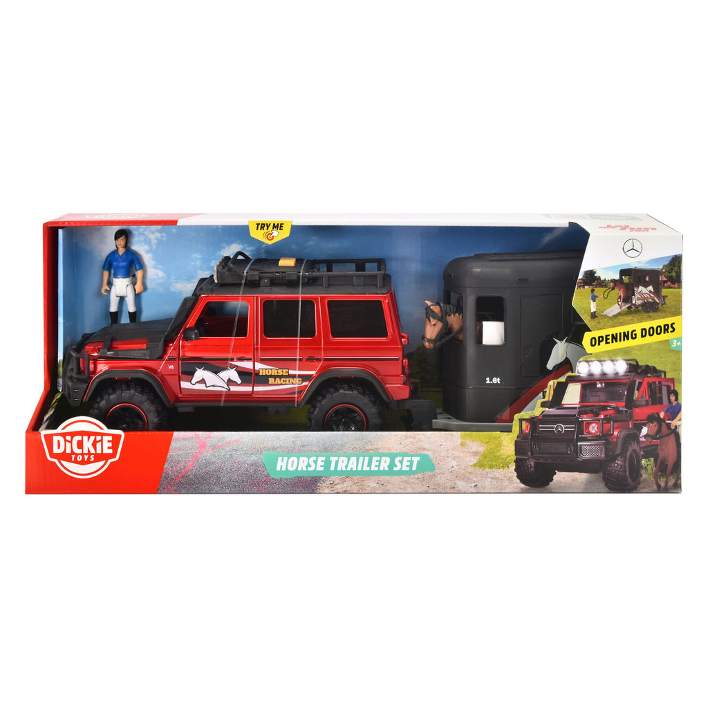 Dickie Jeep mit Pferde-Anhänger-Spielset
