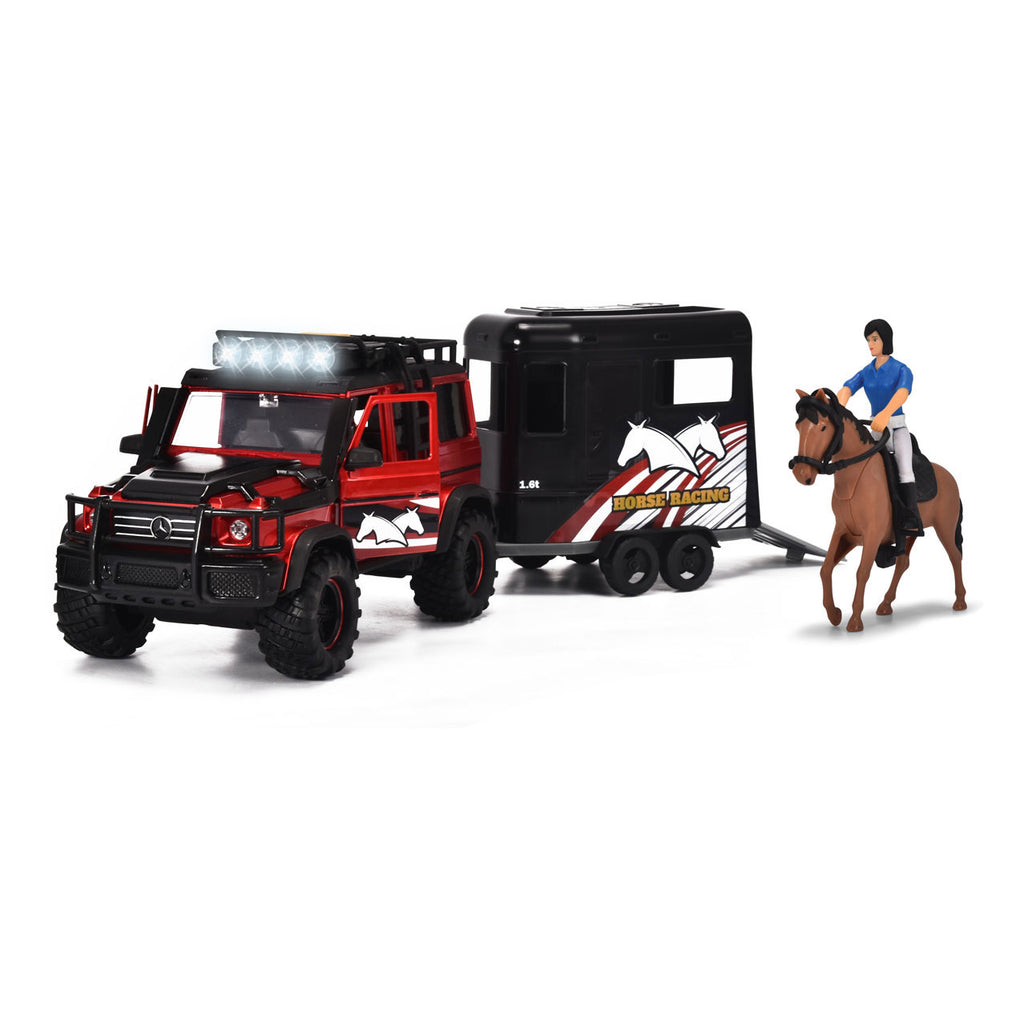 Dickie Jeep mit Pferde-Anhänger-Spielset