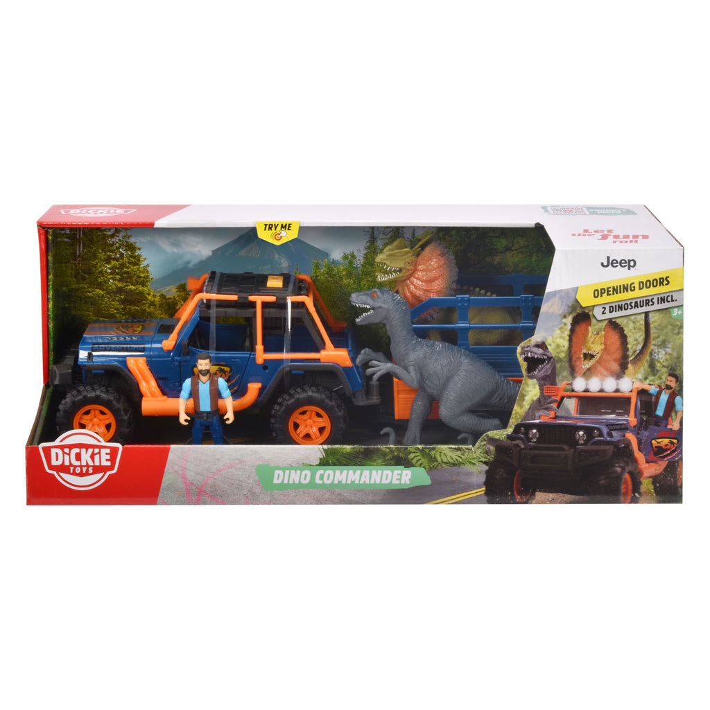 Dickie Dino-Jeep mit Anhänger-Spielset