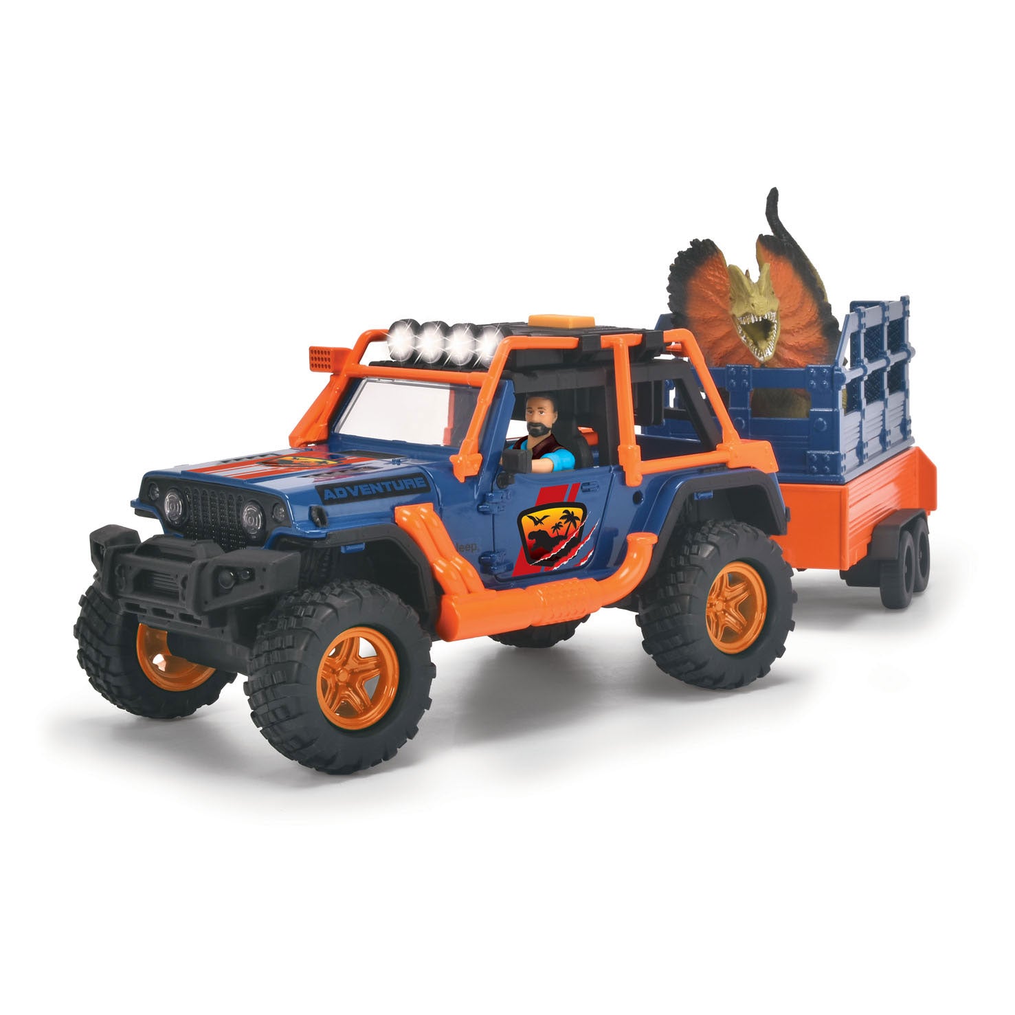 Dickie Dino-Jeep mit Anhänger-Spielset