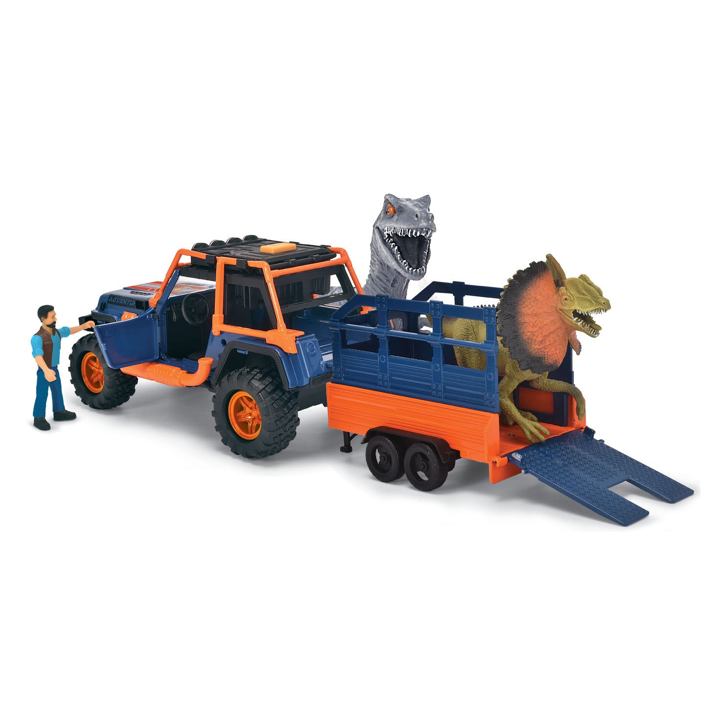 Dickie Dino-Jeep mit Anhänger-Spielset
