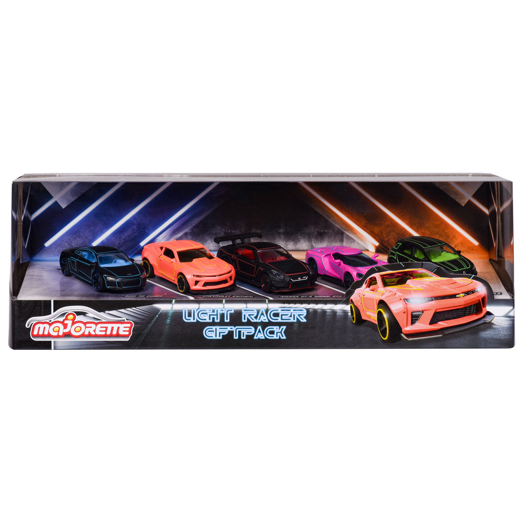Majorette Light Racers Autos Geschenkpackung, 5 Stück.