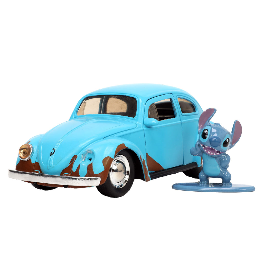 Stitch met volkswagen beetle die cast 1:32