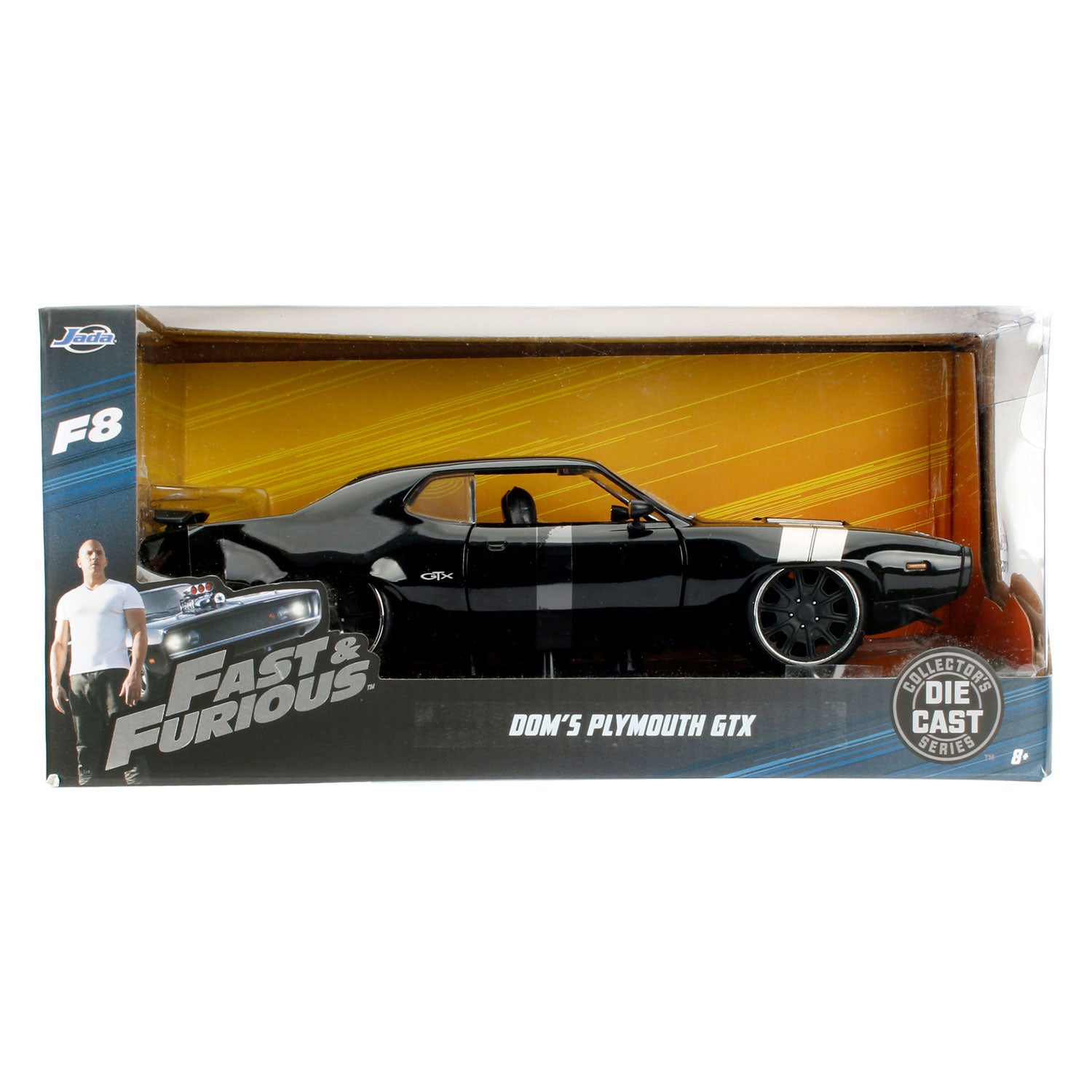 Jada Die Cast Fast & Furious ff8 1972 Plymouth GTX Rennwagen 1:24