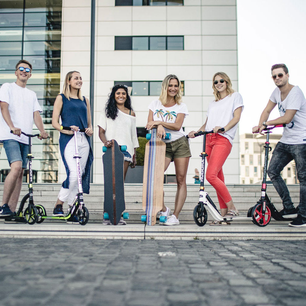 Hudora Big Wheel Style 230 Scooter – Weiß