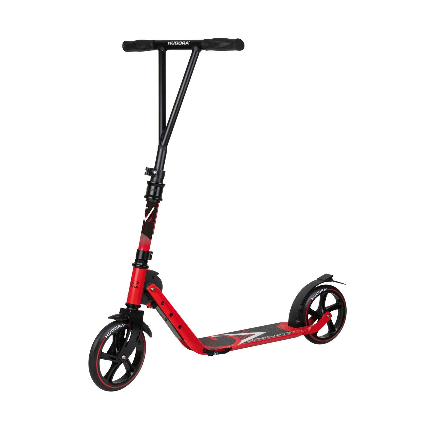 Hudora BigWheel 205 mit V-förmigem Lenkradrot