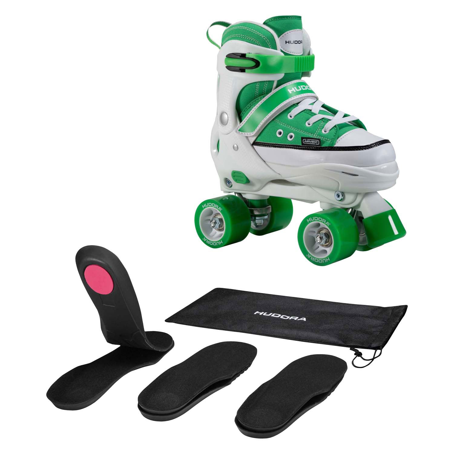 Hudora Rollschuh-Sneaker, grün, Größe 36-39