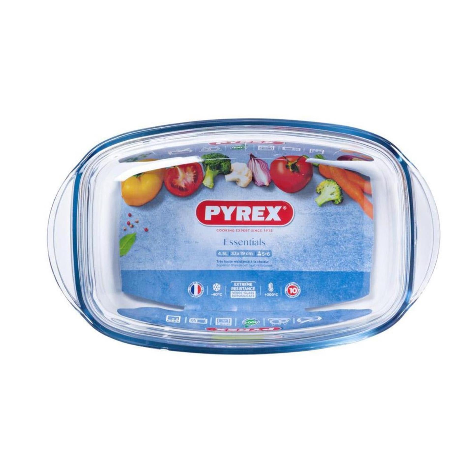 Pyrex ovenschaal met deksel 33x20x13cm
