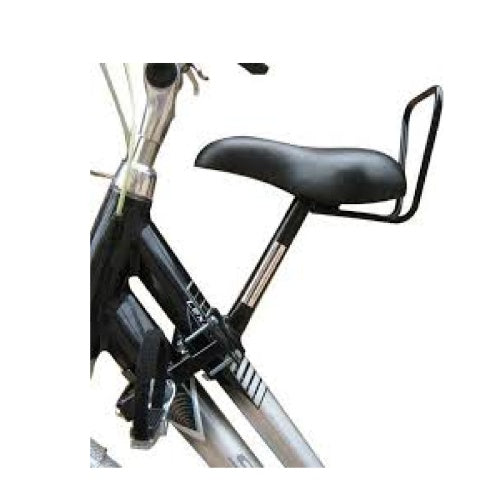 Velo Kindersitz für Sattelhalterung am Rahmen eines Damenfahrrads Modell 3 mit übergroßem Aluminiumrahmen