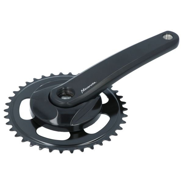 Miranda Delta Kurbelgarnitur 38 Zähne + Scheibenbremse 9,5 cm schwarz