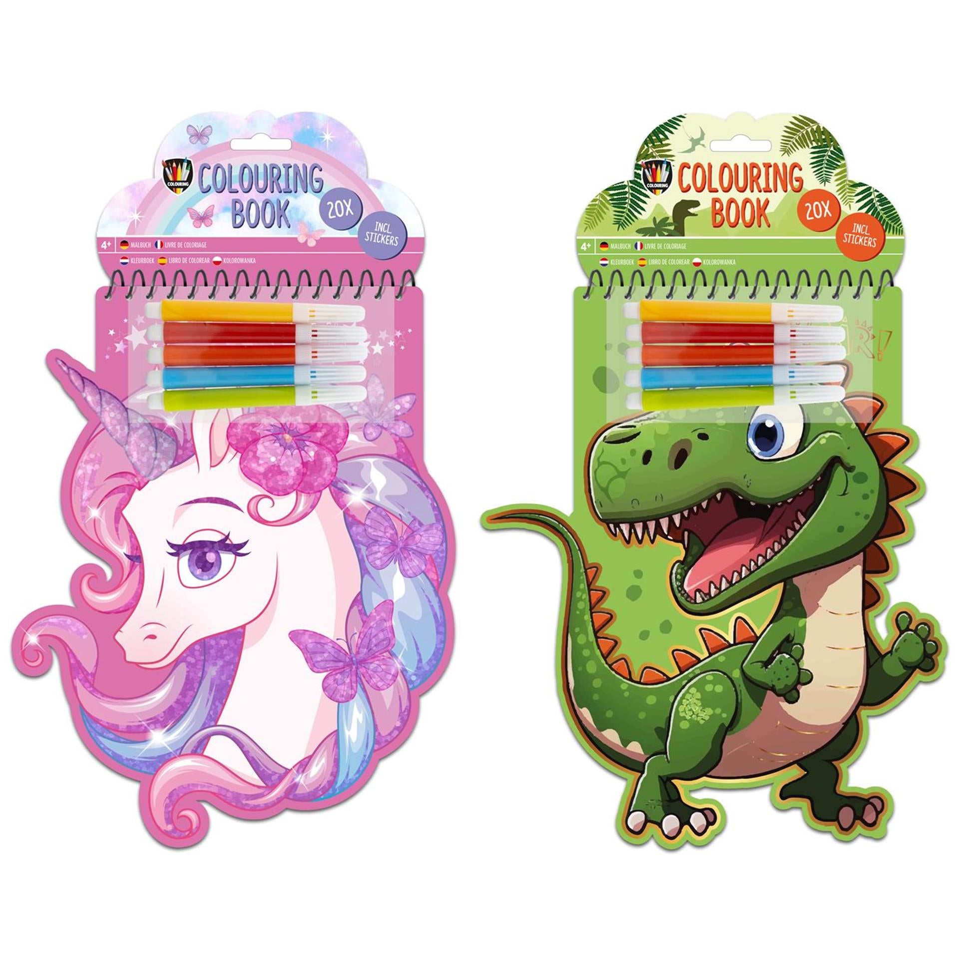 Grafix colouring kleurboek dierenvorm