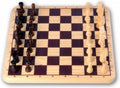 Engelhart longfield houten schaakbord 30 x 30 cm