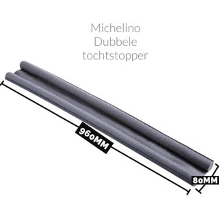 Michelino tochtstrip 96x3 cm foam grijs