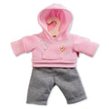 Heless poppen jogging outfit - roze, 35-45 cm
