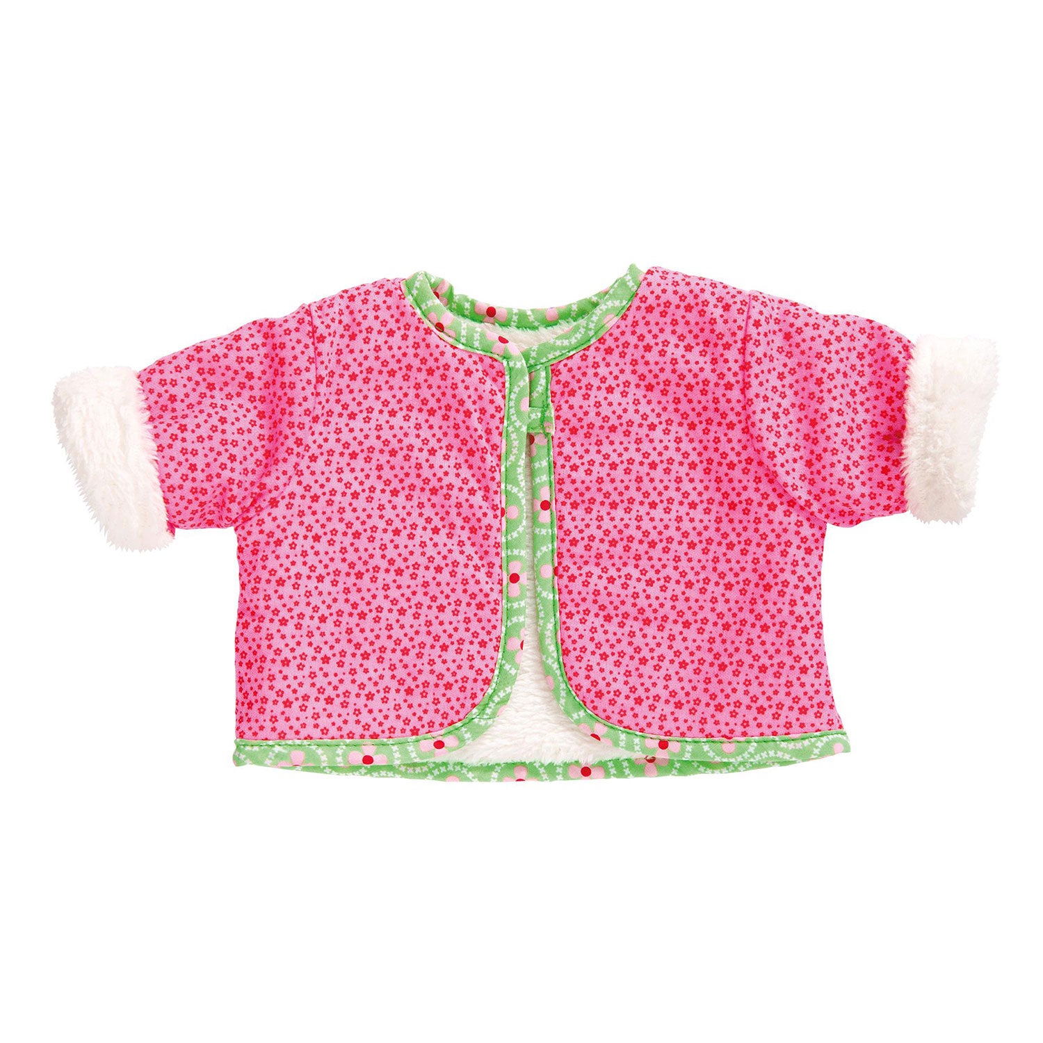 Wendbare Puppenjacke mit Strumpfhose, 38-45 cm