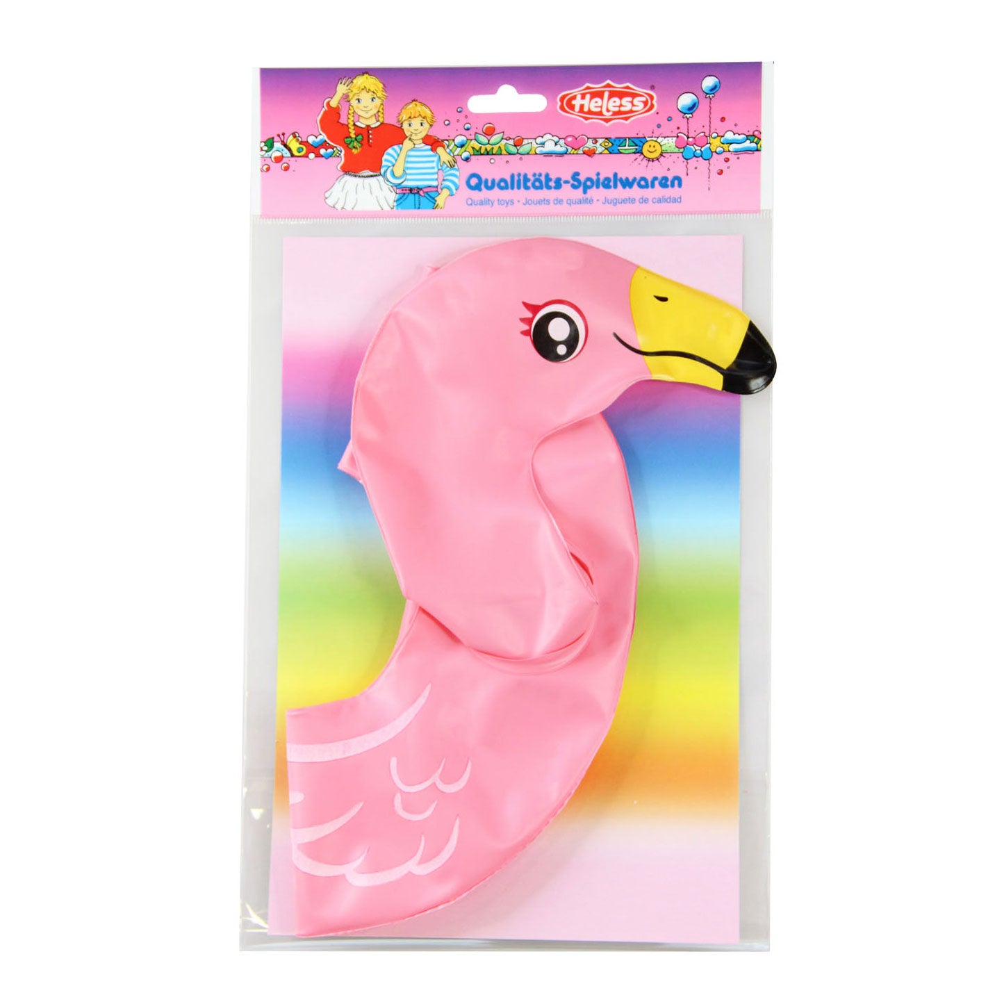 Heless Poppen Schwimmring Flamingo, 35-45 cm