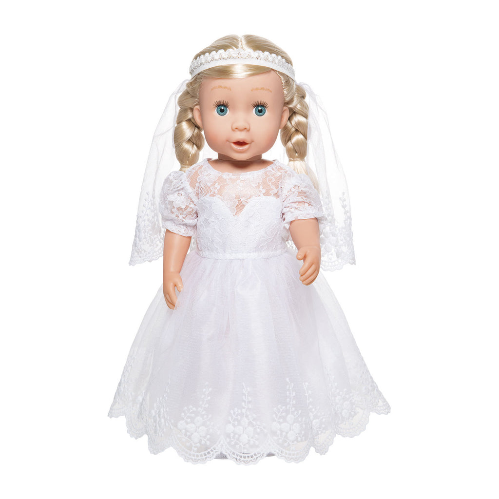 Heless Poppen Brautkleid mit Schleier, 35-45 cm