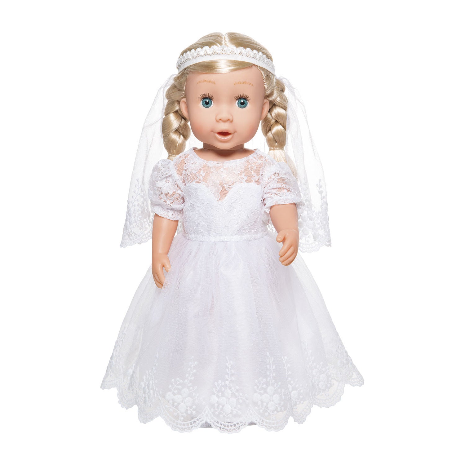 Heless Poppen Brautkleid mit Schleier, 35-45 cm
