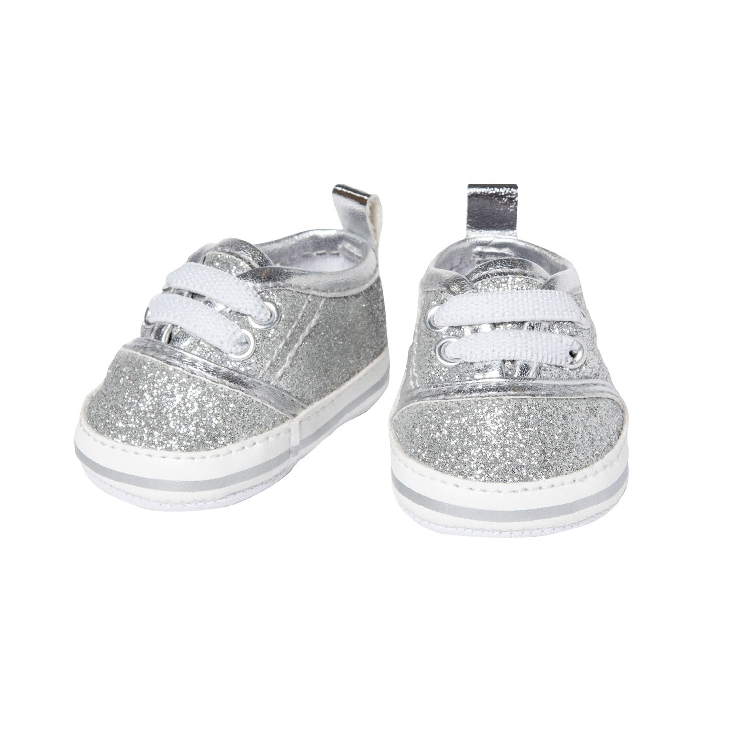 Heless Poppensneakers, glitzernd silber, 38-45 cm